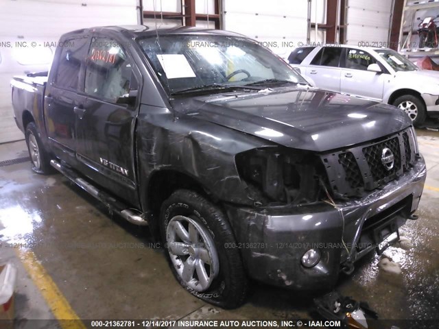 1N6AA0EC5CN307303 - 2012 NISSAN TITAN S/SV/SL/PRO-4X GRAY photo 1