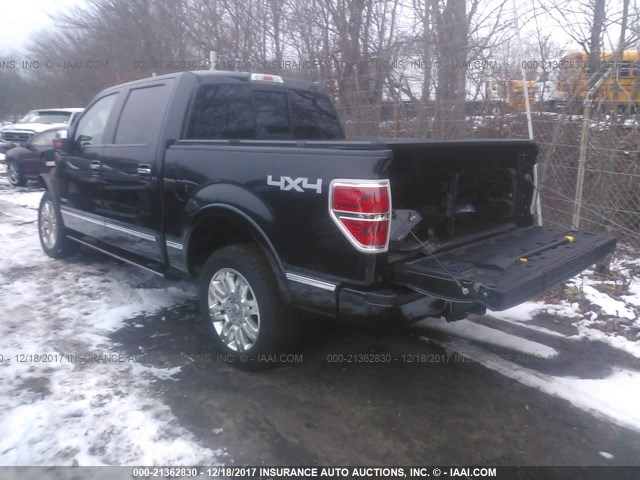 1FTFW1ET3DFD87633 - 2013 FORD F150 SUPERCREW BLACK photo 3