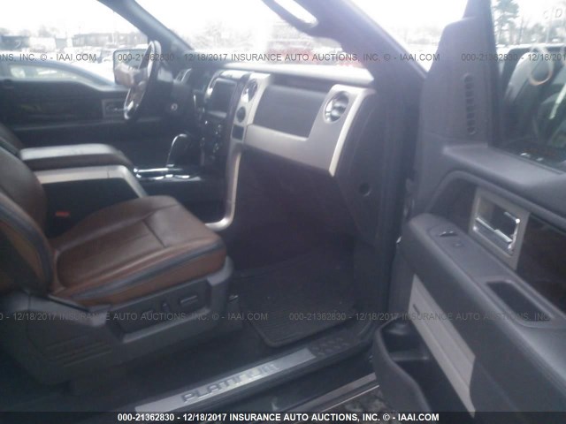 1FTFW1ET3DFD87633 - 2013 FORD F150 SUPERCREW BLACK photo 5