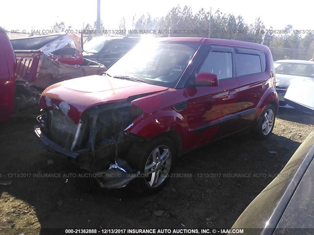 KNDJT2A20A7166793 - 2010 KIA SOUL +/!/SPORT RED photo 2