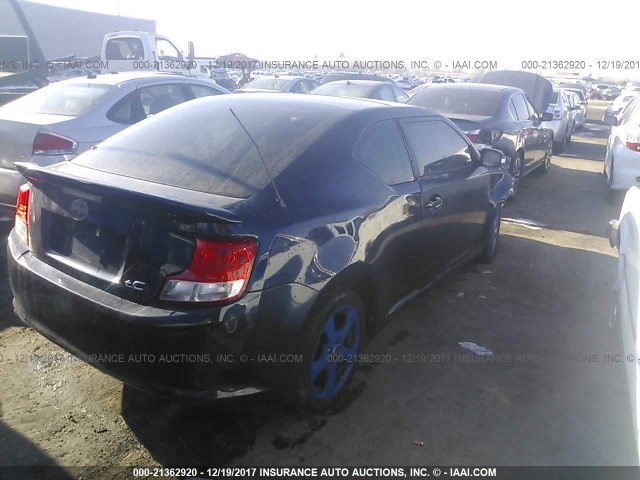 JTKJF5C72B3022049 - 2011 TOYOTA SCION TC BLACK photo 4