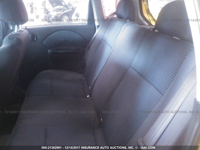 KL1TD666X6B671051 - 2006 CHEVROLET AVEO LS YELLOW photo 8