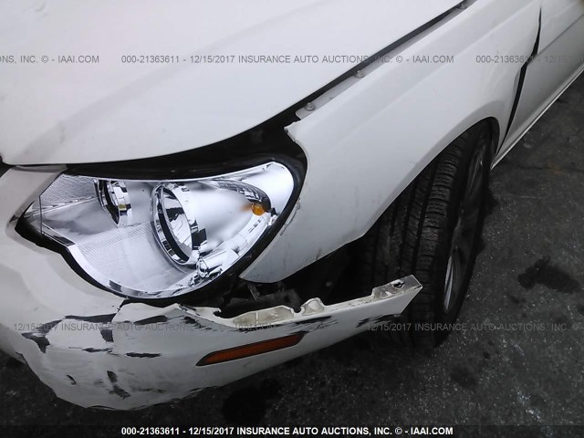 1C3CC5FB2AN163073 - 2010 CHRYSLER SEBRING LIMITED WHITE photo 6