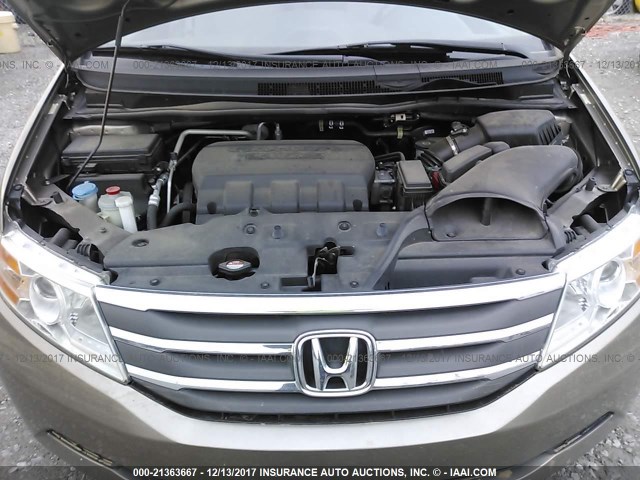 5FNRL5H27DB037104 - 2013 HONDA ODYSSEY LX BEIGE photo 10