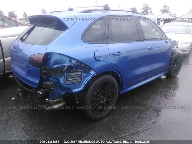 WP1AD2A21HLA83404 - 2017 PORSCHE CAYENNE GTS BLUE photo 4