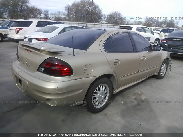 1G2NE52E35M105875 - 2005 PONTIAC GRAND AM SE GOLD photo 4