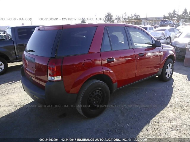 5GZCZ23D13S914780 - 2003 SATURN VUE RED photo 4