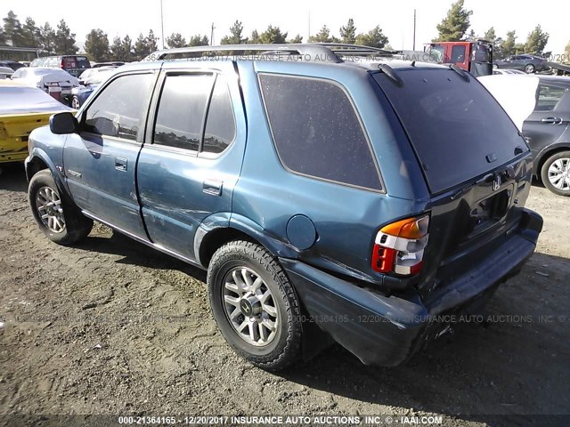 4S6DM58W914416539 - 2001 HONDA PASSPORT EX/LX BLUE photo 3