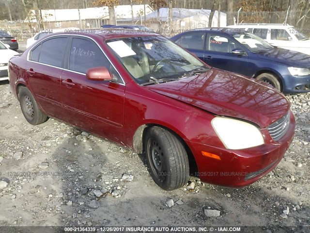 KNAGE123275120972 - 2007 KIA OPTIMA LX/EX BURGUNDY photo 1