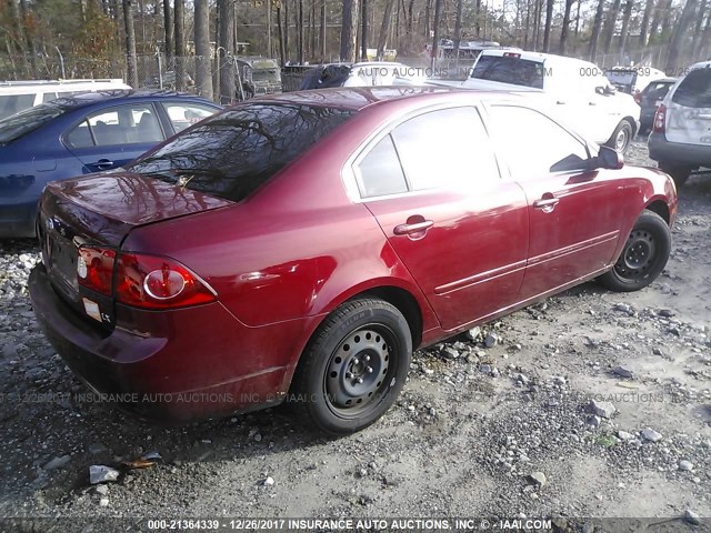 KNAGE123275120972 - 2007 KIA OPTIMA LX/EX BURGUNDY photo 4