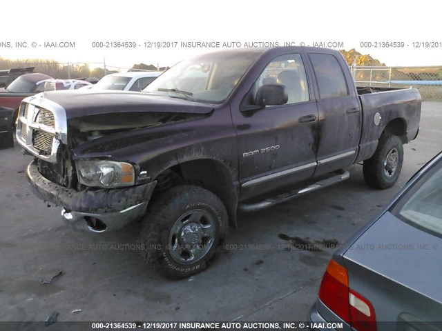 3D7KU28C04G234914 - 2004 DODGE RAM 2500 ST/SLT 栗色 照片 2