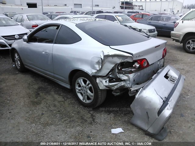 JH4DC54806S015664 - 2006 ACURA RSX SILVER photo 3