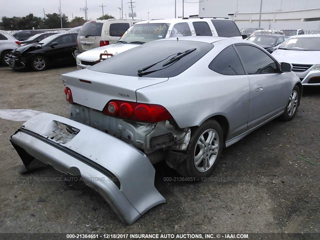 JH4DC54806S015664 - 2006 ACURA RSX SILVER photo 4