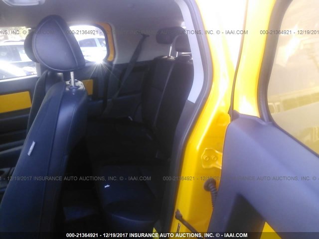 JTEBU11F170043631 - 2007 TOYOTA FJ CRUISER YELLOW photo 8