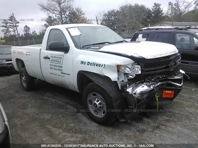 1GC0CVCG4EF181640 - 2014 CHEVROLET SILVERADO C2500 HEAVY DUTY WHITE photo 1