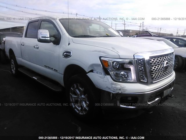 1N6BA1F41GN504539 - 2016 NISSAN TITAN XD SL/PRO-4X/PLAT RESERVE WHITE photo 1