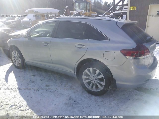 4T3BA3BB4FU072488 - 2015 TOYOTA VENZA LE/XLE SILVER photo 3