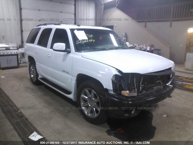 1GKEK63U85J241831 - 2005 GMC YUKON DENALI WHITE photo 1