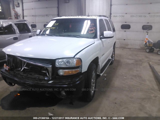 1GKEK63U85J241831 - 2005 GMC YUKON DENALI WHITE photo 2