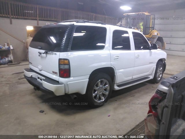 1GKEK63U85J241831 - 2005 GMC YUKON DENALI WHITE photo 4