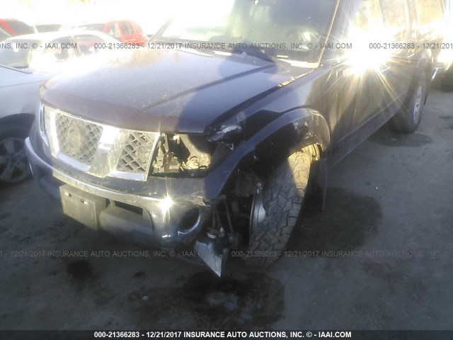 1N6AD07W86C452723 - 2006 NISSAN FRONTIER CREW CAB LE/SE/OFF ROAD BLACK photo 6