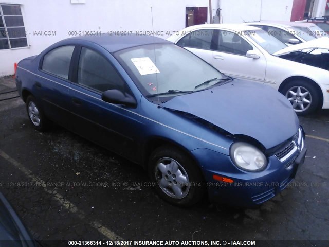 1B3ES26CX3D213906 - 2003 DODGE NEON SE BLUE photo 1