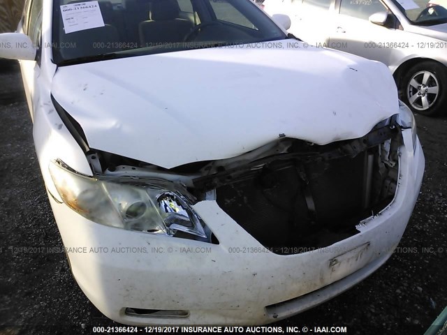 4T4BE46K09R069286 - 2009 TOYOTA CAMRY SE/LE/XLE WHITE photo 6