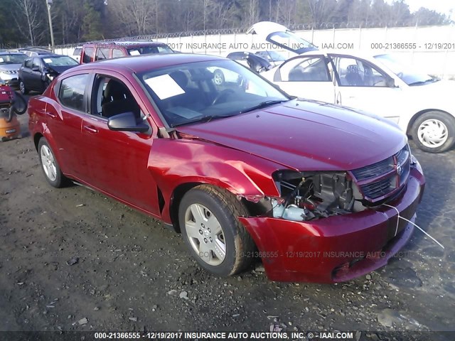 1B3LC46B59N529840 - 2009 DODGE AVENGER SE/SXT RED photo 1