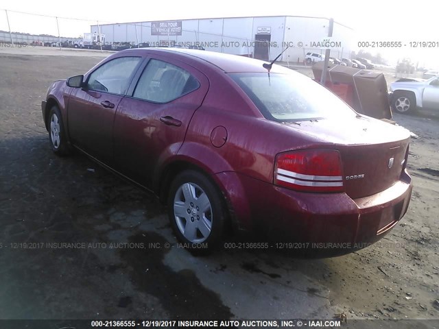 1B3LC46B59N529840 - 2009 DODGE AVENGER SE/SXT RED photo 3