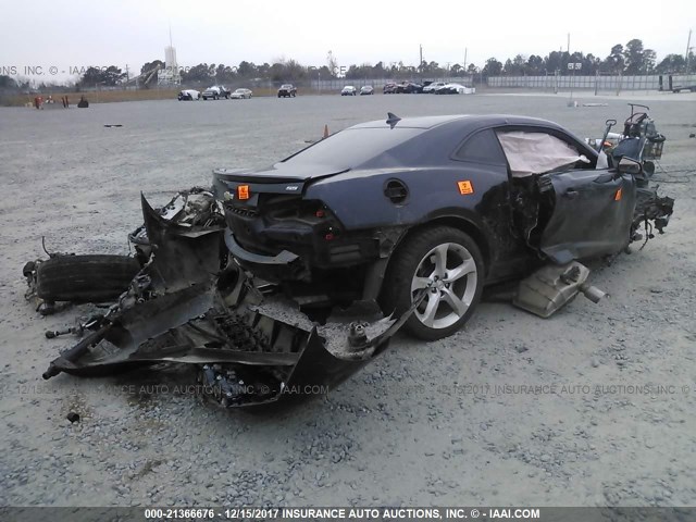 2G1FS1EW4D9179235 - 2013 CHEVROLET CAMARO SS BLACK photo 4