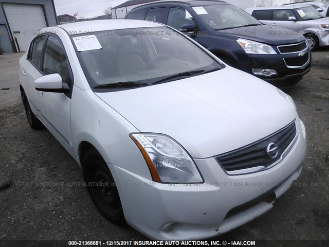 3N1AB6AP5CL655729 - 2012 NISSAN SENTRA 2.0/2.0S/SR/2.0SL WHITE photo 1