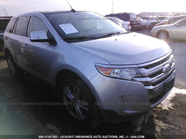 2FMDK3KC1BBA70284 - 2011 FORD EDGE LIMITED SILVER photo 1