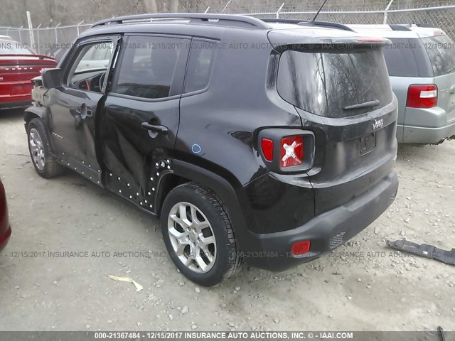 ZACCJABT8FPC35093 - 2015 JEEP RENEGADE LATITUDE BLACK photo 3