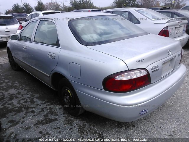 1YVGF22D215252694 - 2001 MAZDA 626 ES/LX SILVER photo 3