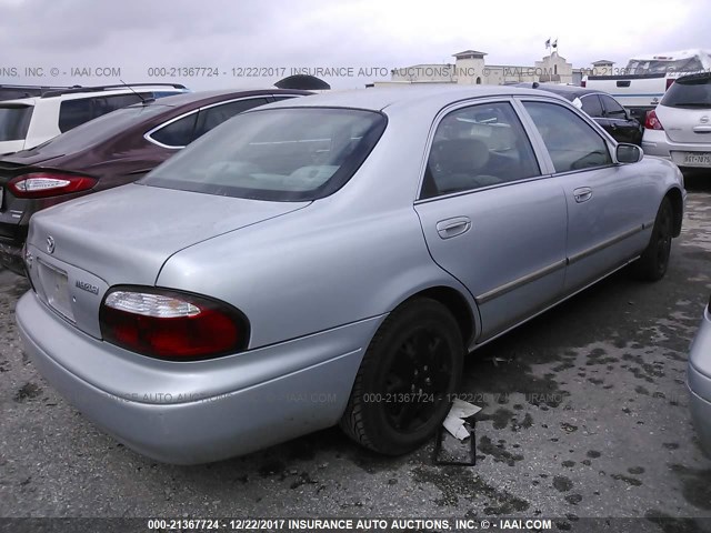 1YVGF22D215252694 - 2001 MAZDA 626 ES/LX SILVER photo 4