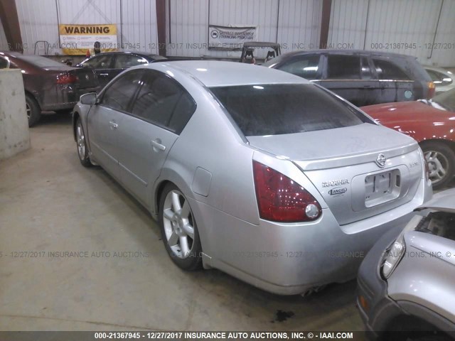 1N4BA41E26C851463 - 2006 NISSAN MAXIMA SE/SL SILVER photo 3