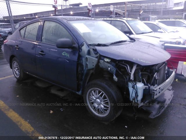 3N1CN7AP6CL884023 - 2012 NISSAN VERSA S/SV/SL BLUE photo 1