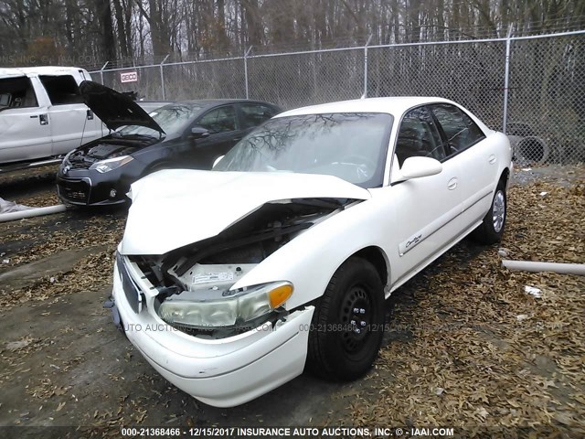 2G4WS52J321239732 - 2002 BUICK CENTURY CUSTOM WHITE photo 2