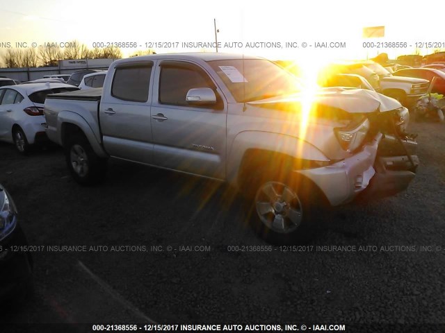 5TFLU4EN5CX040955 - 2012 TOYOTA TACOMA DOUBLE CAB SILVER photo 3