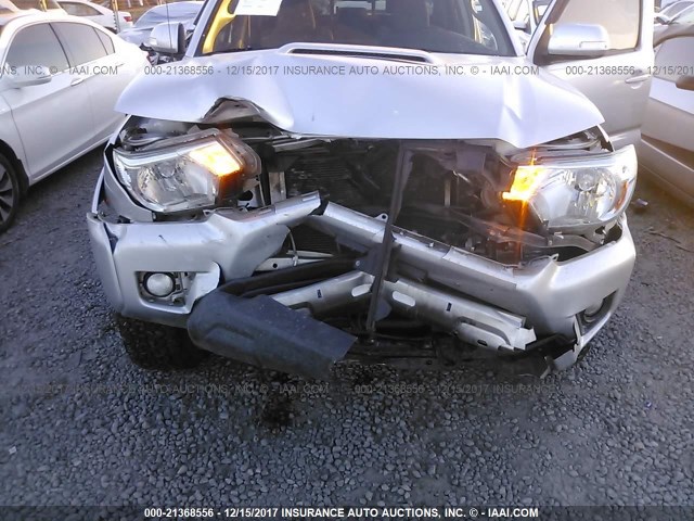 5TFLU4EN5CX040955 - 2012 TOYOTA TACOMA DOUBLE CAB ვერცხლისფერი ფოტო 6