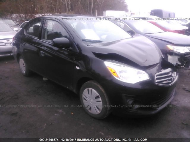 ML32F3FJ0HH004106 - 2017 MITSUBISHI MIRAGE G4 ES შავი ფოტო 1