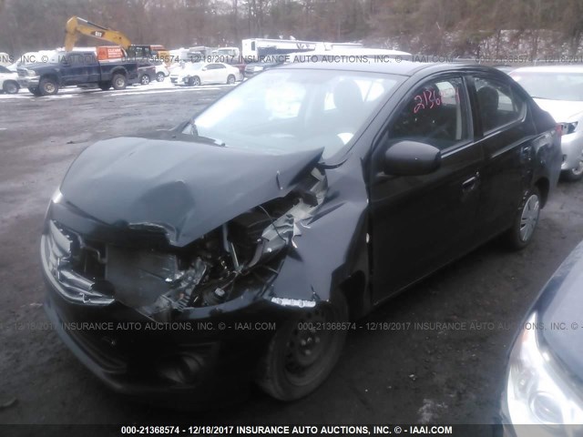 ML32F3FJ0HH004106 - 2017 MITSUBISHI MIRAGE G4 ES შავი ფოტო 2