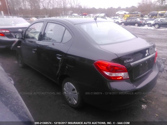 ML32F3FJ0HH004106 - 2017 MITSUBISHI MIRAGE G4 ES შავი ფოტო 3