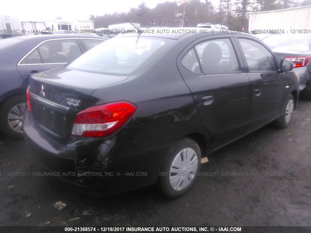 ML32F3FJ0HH004106 - 2017 MITSUBISHI MIRAGE G4 ES შავი ფოტო 4