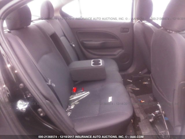 ML32F3FJ0HH004106 - 2017 MITSUBISHI MIRAGE G4 ES შავი ფოტო 8