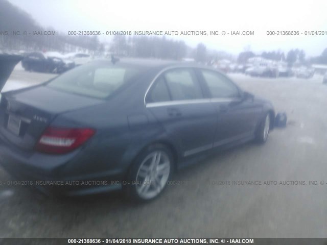 WDDGF8AB5DR280968 - 2013 MERCEDES-BENZ C 300 4MATIC GRAY photo 4