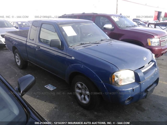 1N6DD26S71C356047 - 2001 NISSAN FRONTIER KING CAB XE BLUE photo 1