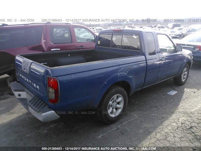 1N6DD26S71C356047 - 2001 NISSAN FRONTIER KING CAB XE BLUE photo 4