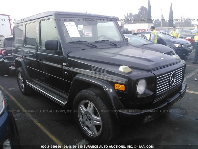 WDCYR49E82X130983 - 2002 MERCEDES-BENZ G 500 BLACK photo 1