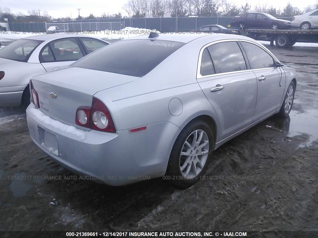 1G1ZE5E00CF259421 - 2012 CHEVROLET MALIBU LTZ 银色 照片 4